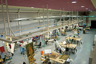Interior del centro de restauración